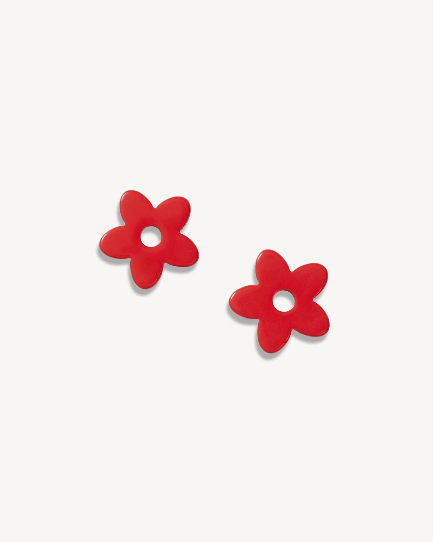 Earring Charm (Petite Flower) ~ Ruby
