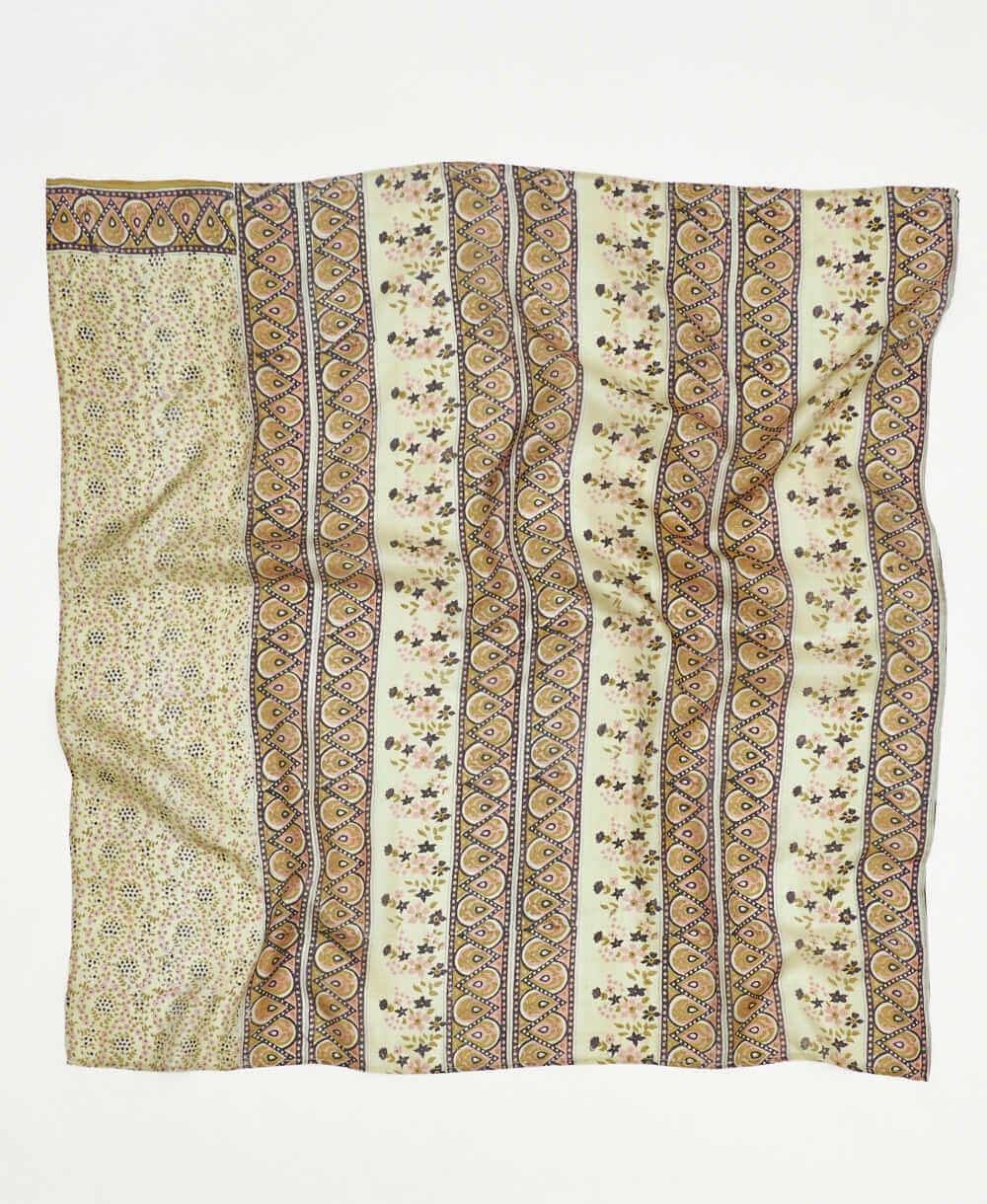 Vintage Silk Square ~ Blush