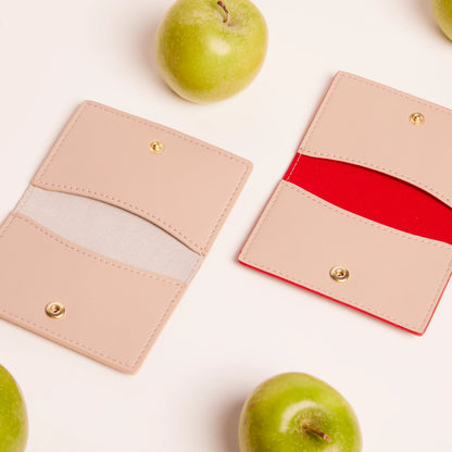 Apple Leather Bifold Cardholder