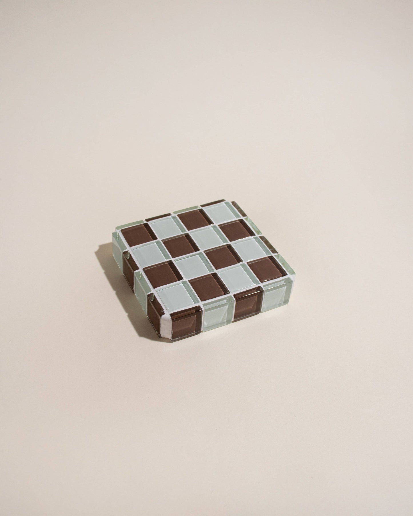 Glass Tile Cube ~ Classic Milk Chocolate