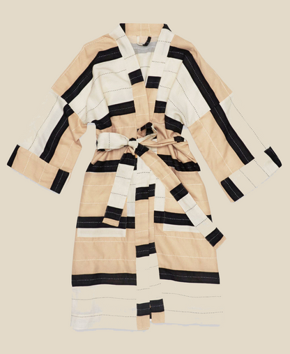 Robe ~ Ivory Stripe