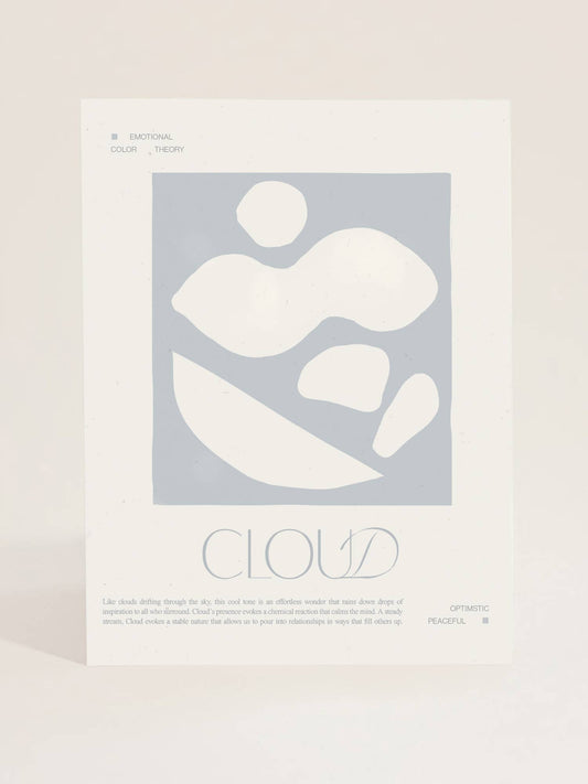 Emotional Color Theory Art Print ~ Cloud