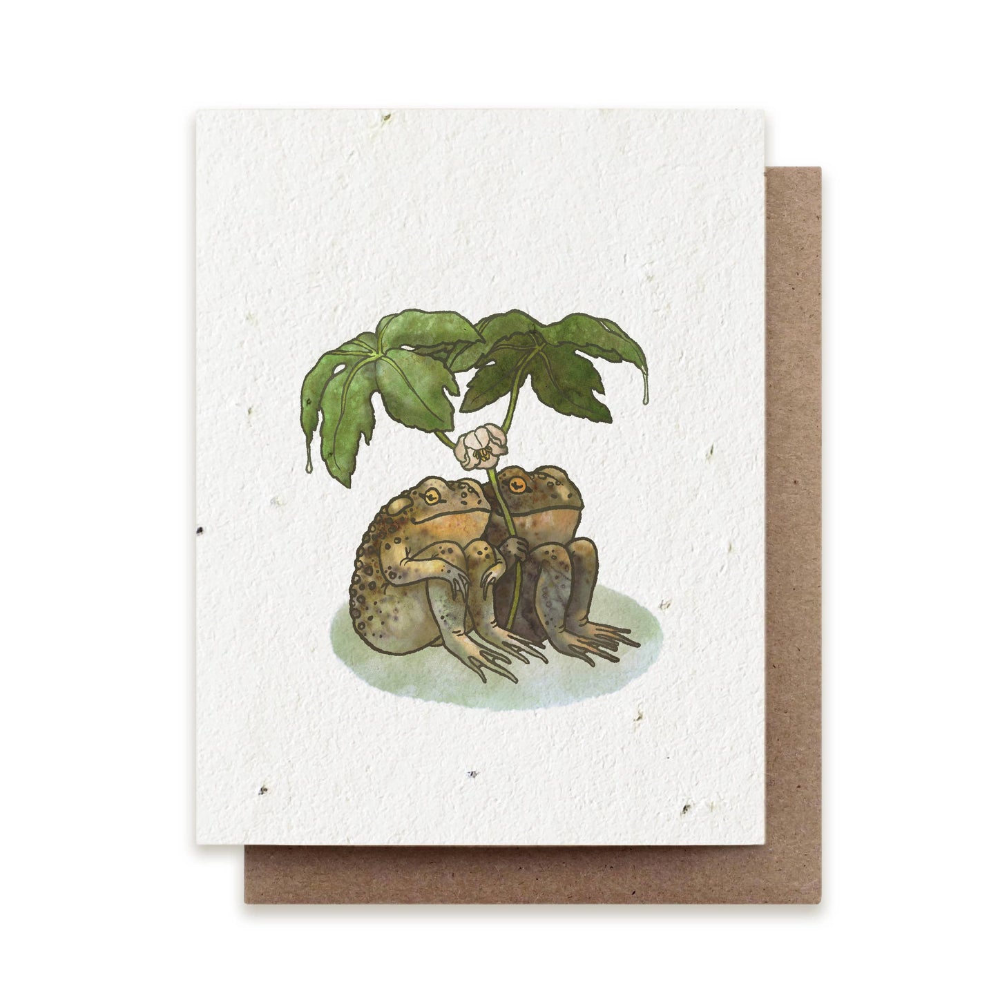 Plantable Greeting Card ~ Two Toads Together