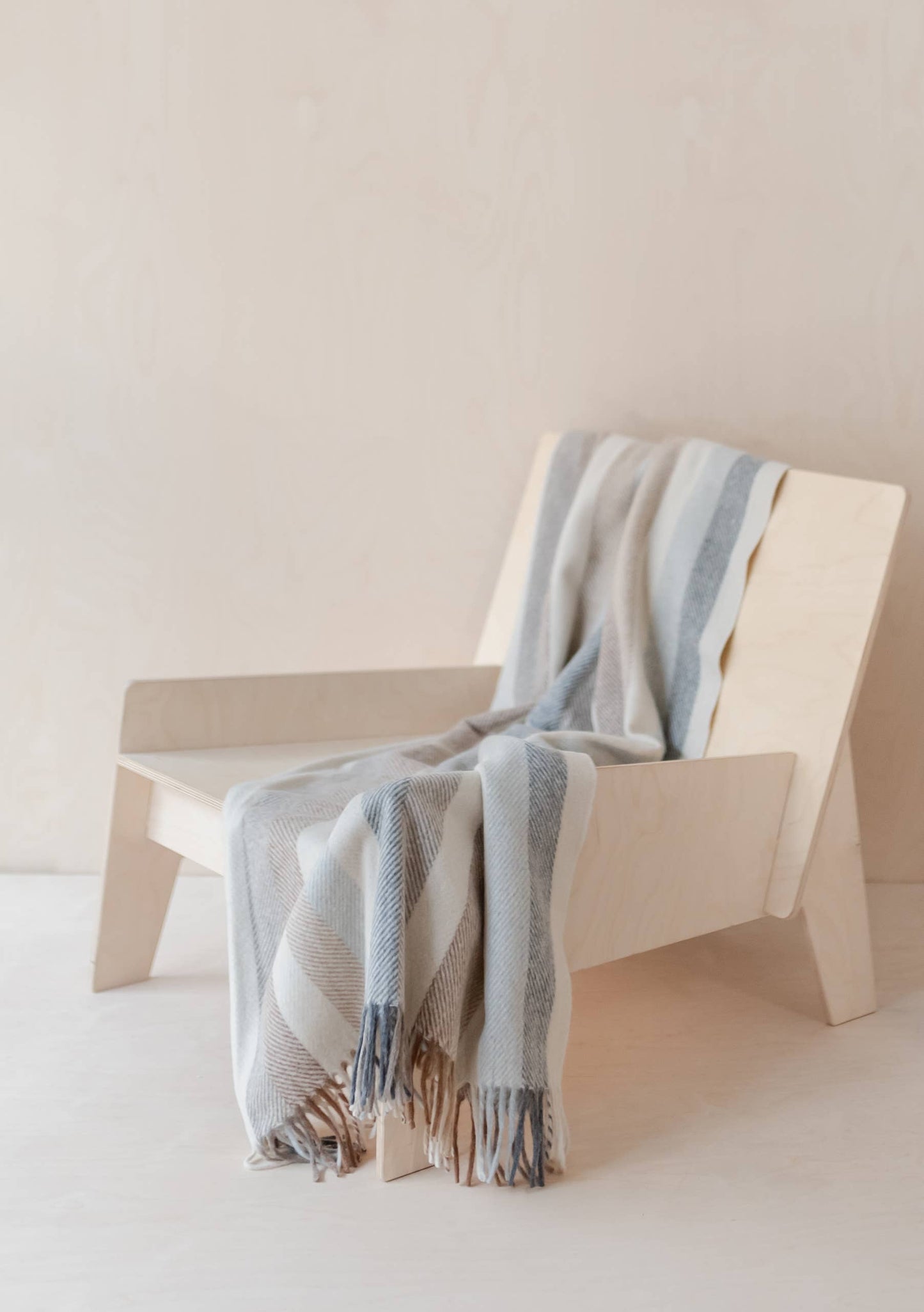 Couch Throw ~ Neutral Stripe