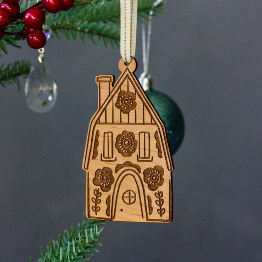 Wood Ornament  ~  Scandinavian House