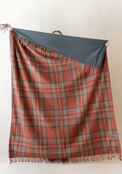 The Tartan Blanket Co. Rainbow Check Recycled Wool Picnic Blanket