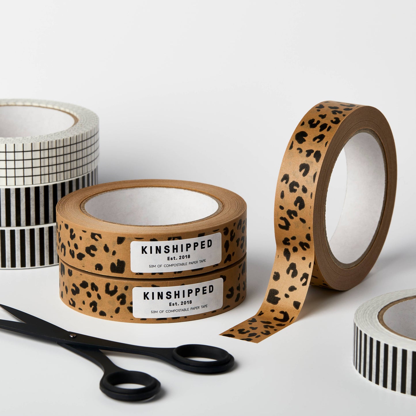 Compostable Paper Tape ~ Leopard