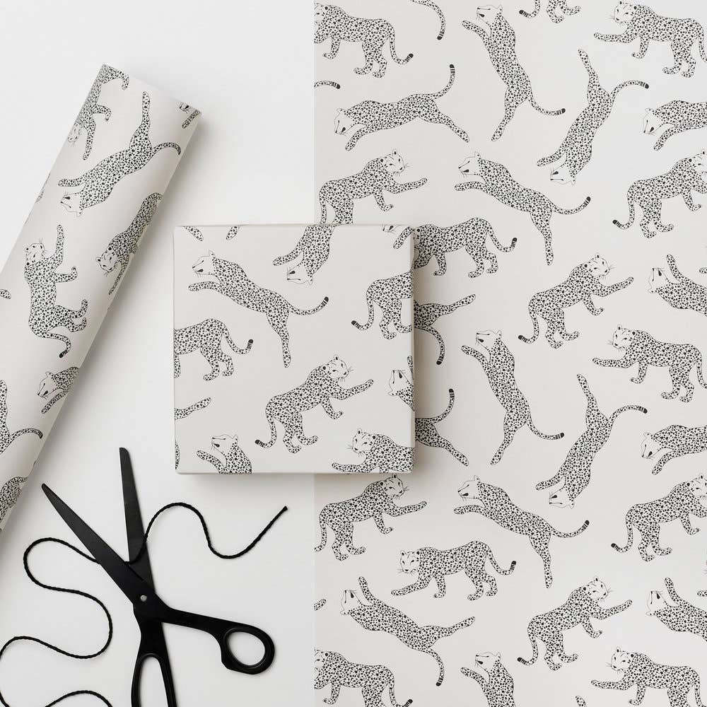 Wrapping Paper (3 Sheets) ~ Serengeti Leopard Wrap