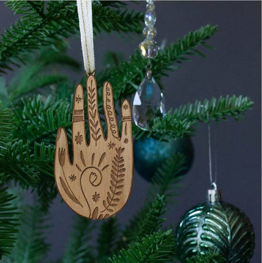 Wood Ornament  ~  Helping Hand